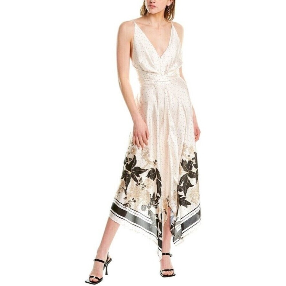 SABINA MUSAYEV Women Teagan Maxi Dress Ivory Print  S‎